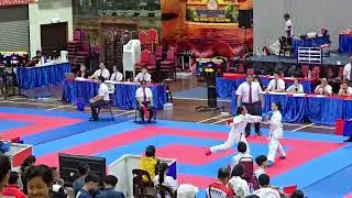 Sabah state primary 2025 Keysha's 2nd round kumite