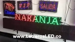 Aviso LED 16x128 Programable Mono Color Combinado  Pasamensajes LED