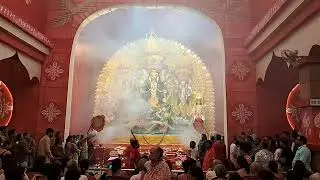 sondhe arati at MADDOX SQUARE park | worth the hype ? #travel #durgapuja2024 #maddoxsquare