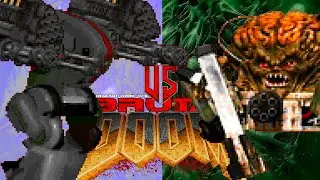 NPC War | Zombie Mech vs Spider Mastermind | Brutal Doom II | Monster Infighting