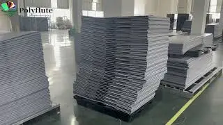 Production line of Polyflute Pallet Sleeve Box, a lot of stock