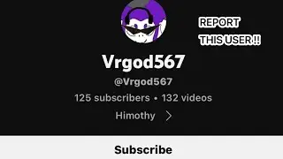 REPORT THIS USER. | Vrgod567 | #spreadingawareness