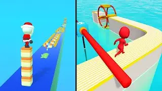 Cube Surfer vs Fun Race 3D 💥 Max Levels Unlocked Gameplay!