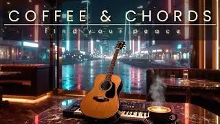 Coffee & Guitar: Night Cafe Ambience  Acoustic Music for Work, Study, or Relaxation [No Ads]