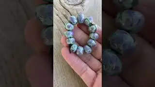 Vibrant Turquoise & Purple Handcrafted Lampwork Glass Beads for Artisan Jewelry Design #beads