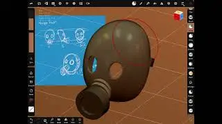 Nomad Sculpt Modeling Gas Mask
