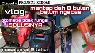 KACAMATA LAS OTOMATIS + BATERAI 18650 BEKAS LAPTOP AWET BUAANGGEEETTT