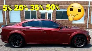 The Best Window Tint Percentage For Your Dodge Charger Scatpack!