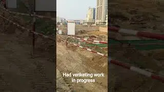 my construction site had veriketing work in progress by mall project #viral #construction #avinash