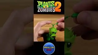 CREATING PRIMAL PEASHOOTER WITH CLAY #clayfigure  #clayart #pvz #pvz2 #reels #viral #shorts #asmr