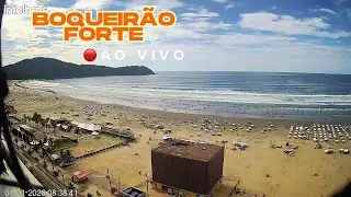AO VIVO PRAIA GRANDE    - BOQUEIRÃO CANTO DO FORTE - CÂMERA