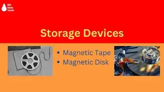 Storage Devices I Magnetic Tape I Magnetic Disks I Explained in Hindi