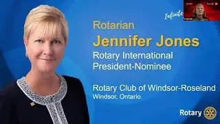Women In Rotary -Jennifer Jones Rotary International President-Nominee