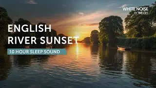 England River Sunset & Dove - 10 Hours Sleep Sound - Black Screen