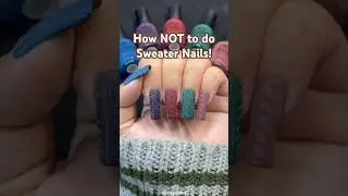 НЕ делайте то, что сделала я 🫣🧶 Пробую сделать маникюр в стиле свитера😅 #orly #orlyfall2024 #swea...