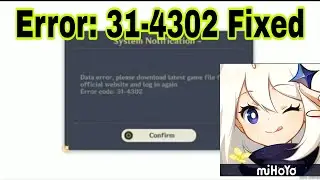 GENSHIN IMPACT ERROR 31-4302 | FIXED FOR ANDROID | #GenshinImpact