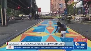 Local artist creates mural in New York City