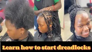 HOW TO MAKE DREADLOCKS WITH AFRO HAIR ..beginner friendly tutorial guide..watch and learn how to do