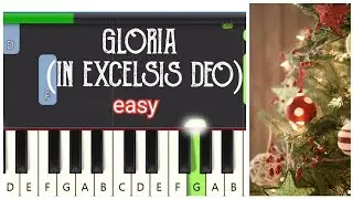 Gloria In Excelsis Deo (Easy Christmas Piano Tutorial)