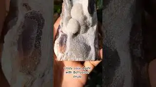 Crazy lace agate with botryoidal druzy formation 🥰 #druzy #tower #crazy #agate #crystals #crystal