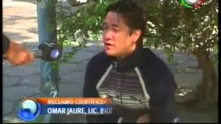 Canal 9 Bahía Blanca - Reclamo cientifico, pidio limosna como protesta