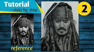 Hyper Realistic Portrait of Captain Jack Sparrow || step by step tutorial