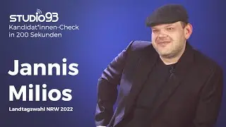 Jannis Milios (Piratenpartei) || Kandidat*innen-Check in 200 Sekunden || Landtagswahl NRW 2022