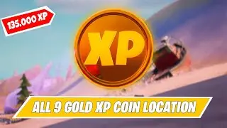 ALL 9 GOLD XP COIN LOCATION IN FORTNITE CHAPTER 2 SEASON 5 (WEEK 7 - WEEK 15) [135,000XP]