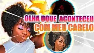 FIZ ESCOVA E PRANCHA NO MEU CABELO CRESPO 4C NA QUARENTENA - JULIANA LUZIE