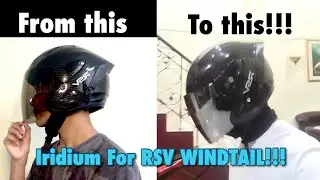 GANTI VISOR IRIDIUM RSV WINDTAIL CARBON!!! | #RSVWindtail