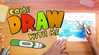 How to Draw a Storm and Boat | Come Learn with Me