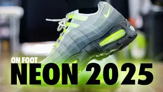 ON FOOT! Nike Air Max 95 Neon 2025 Big Bubble Schopes 4K HM4740 001
