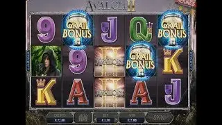 Avalon 2 Slot - Big Win During Bonus Wheel!