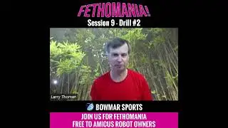 FETHOMANIA 9: Drill 2 - Robot plays topspin to Backhand. Play 1 Backhand topspin  from...