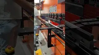 8 Axis Press Brake Bending Demo #fabrication #machine #steelfab #cnc #factory #pressbrake