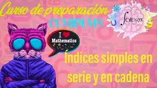Estadística: Obtener los índices simples en serie y en cadena de una manera muy fácil