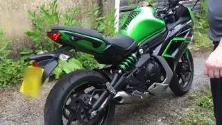2016 Kawasaki Ninja/ER6F 650 Stock vs Two Brothers exhaust