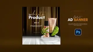 Product Banner Advertising Design | Adobe Photoshop Tutorial