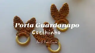 PORTA GUARDANAPO DE COELHINHO - por @gipierrictochet