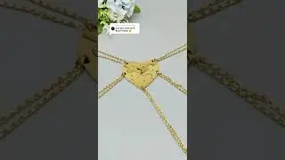 Gold friendship necklace for 5. Shop in the comment. #shorts #bff #bestfriend #worldnetgifts
