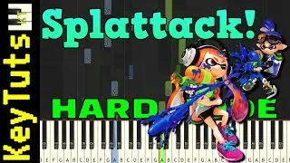 Splattack! from Splatoon - Hard Mode [Piano Tutorial] (Synthesia)