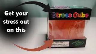 Orange Stress Cube , Dough Stress Balls Soft Fidget Squishy Toys for Anxiety Relief, Pull Stretch