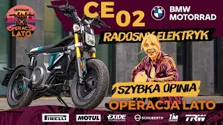 BMW CE 02 - elektryczny motocykl na prawko B - zapomnij o wszystkim! [szybka opinia, OPERACJA LATO]