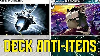 N&Atilde;O DEIXE O OPONENTE JOGAR! 🐭 O Combo Anti-Itens (Alolan Raticate + Chingling)