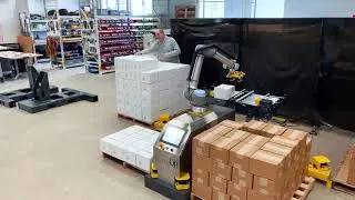 Universal Robots Palletizer | Cobots | ONExia Inc.