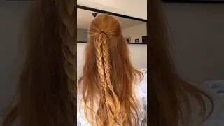 Halboffene Flechtfrisur f&uuml;r lange Haare #hairstyle #frisurentutorial #frisuren