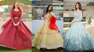 Beautiful mirror work frock design// amazing frock dress design 