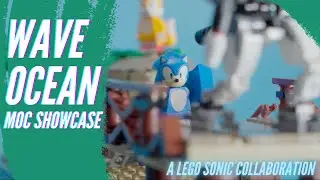 Wave ocean MOC showcase - A Lego Sonic collaboration