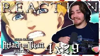 Manga Reader Watches ATTACK ON TITAN Season 4 Part 3 FOR THE FIRST TIME!! | 4x29 REACTION