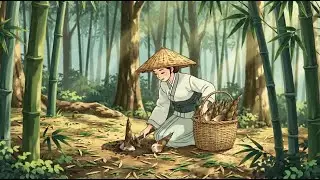 A Quiet Forest Day: Gathering Bamboo Shoots & Sharing a Warm Ghibli Dinner